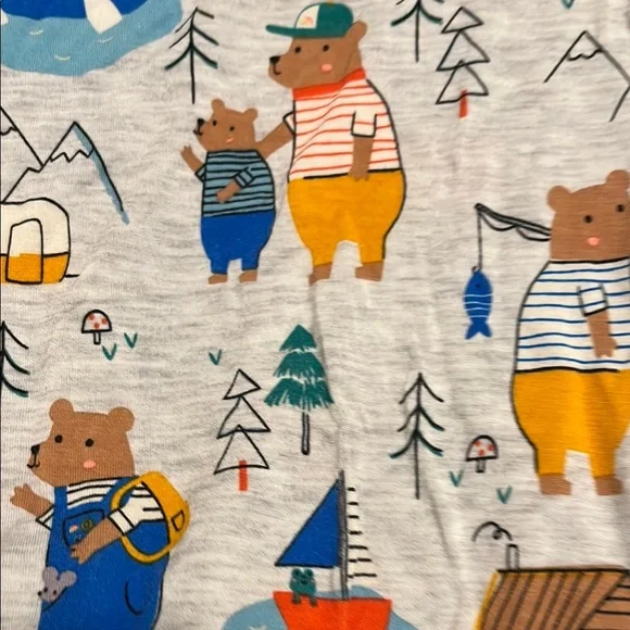Little Sleepies Bear Pajamas 3T - Picture 3 of 5